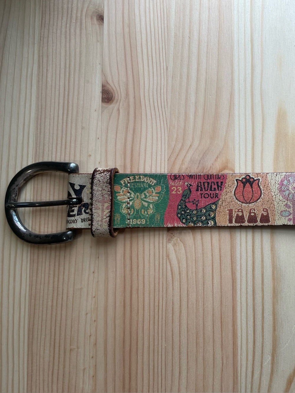 🌼 Vintage Fossil Leather Belt